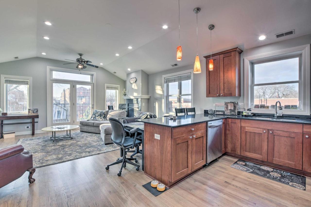 Chicago Condo With Balcony Walk To Cta Stations! מראה חיצוני תמונה